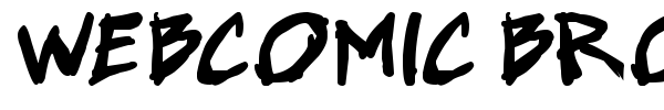 Webcomic Bros font preview